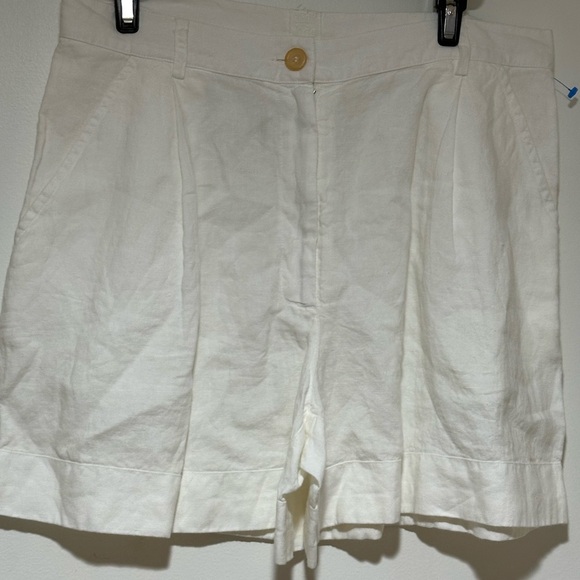 120% Lino Pants - 120% Lino Linen Bermuda white 46 Shorts